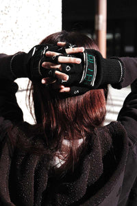 SGSB REVERSIBLE FINGERLESS GLOVES / BLACK