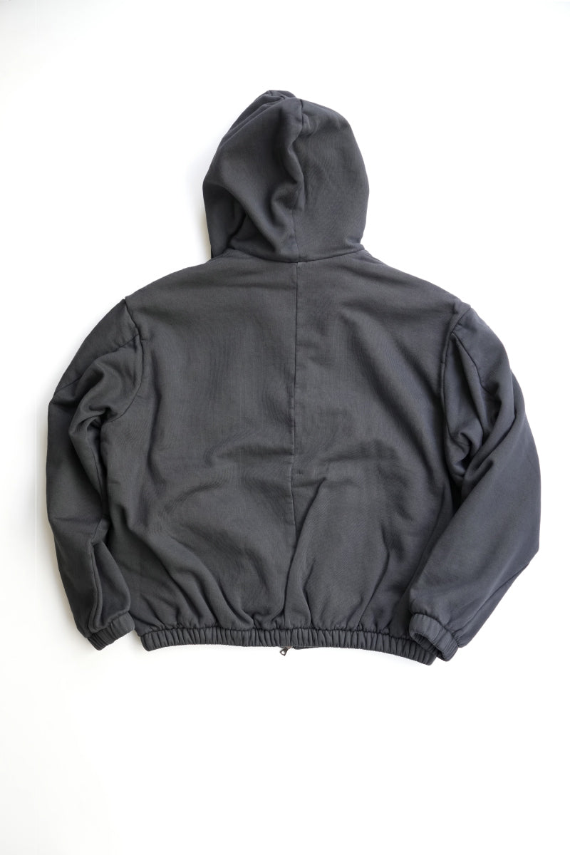 S18 NO.216 POPLIN HOODED ZIPPER JACKET / BROWN/BLACK [가나자와점]