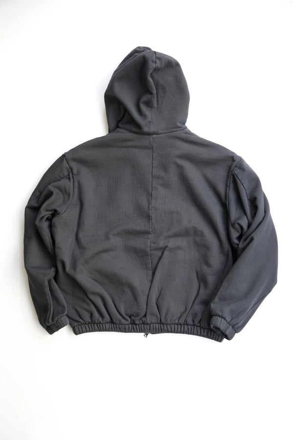 S18 NO.216 POPLIN HOODED ZIPPER JACKET / BROWN/BLACK [Kanazawa Store]