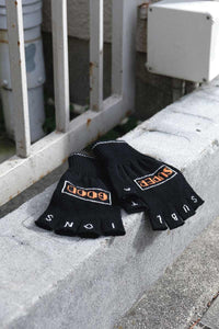 SGSB REVERSIBLE FINGERLESS GLOVES / BLACK