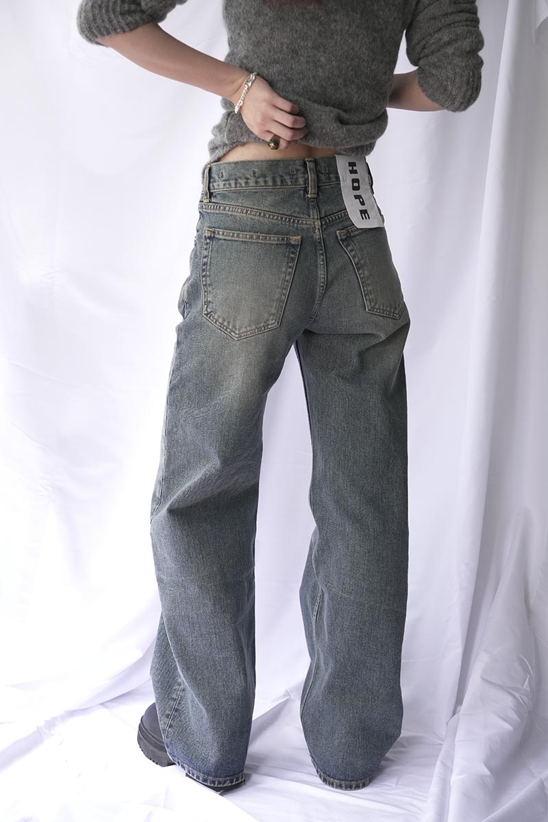 SHAKE JEANS / MID BLUE DIRTY