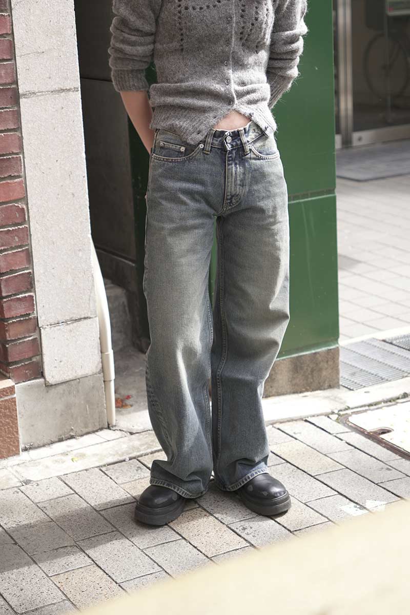 SHAKE JEANS / MID BLUE DIRTY