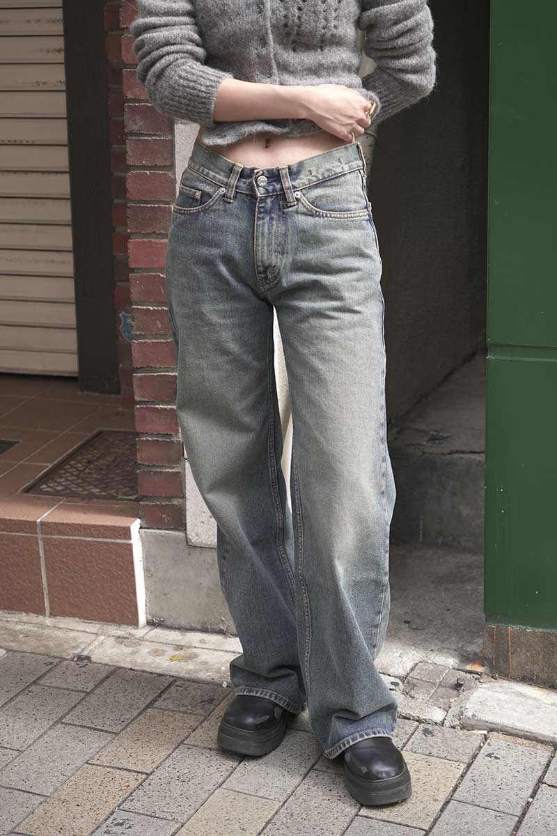 SHAKE JEANS / MID BLUE DIRTY