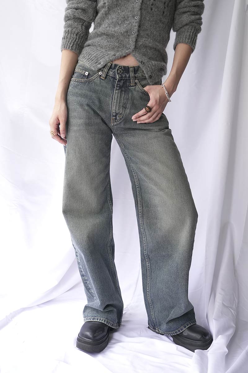 SHAKE JEANS / MID BLUE DIRTY