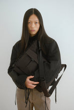 画像をギャラリービューアに読み込む, MESSENGER BAG / BLACK NYLON TWILL