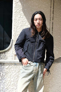 RIDER JACKET / BLACK NYLON TWILL