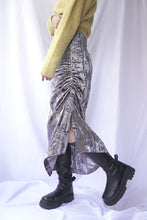 画像をギャラリービューアに読み込む, DRAWSTRING SKIRT / SILVER DEVORE