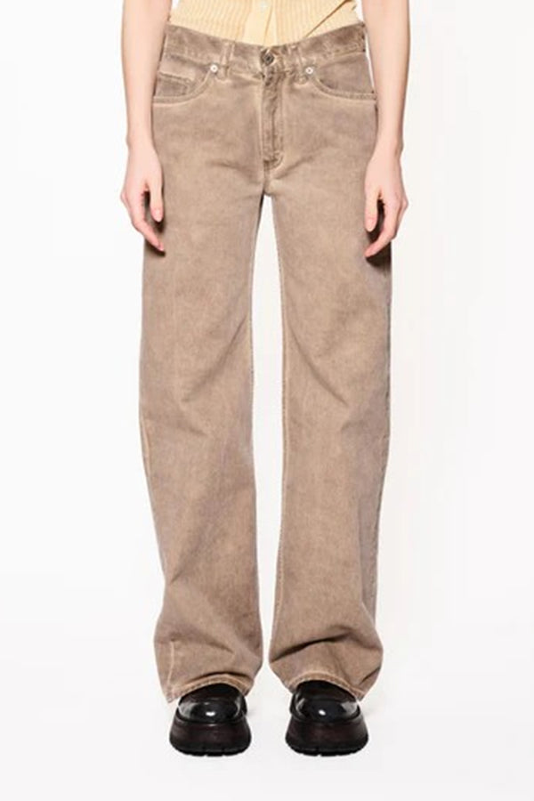 SHAKE JEANS / BROWN COLD DYE