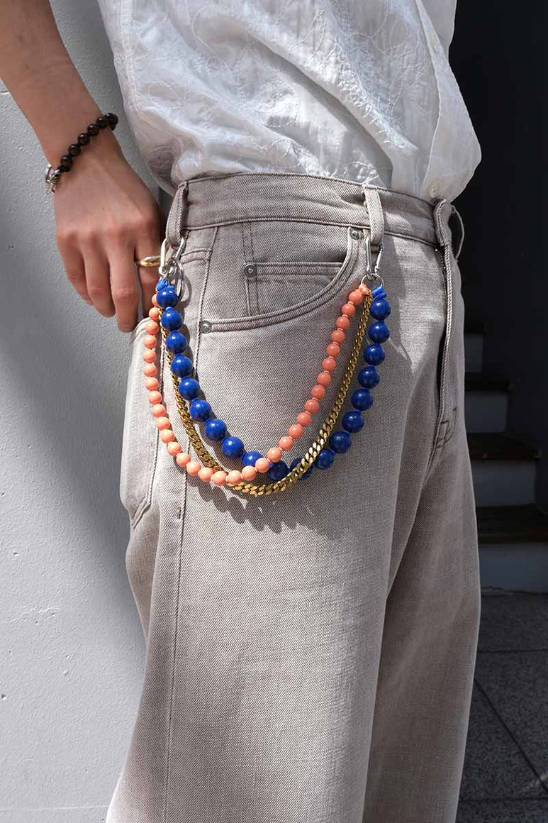 ZOE BAG CHARM / BLUE-LAX