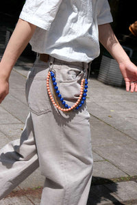 ZOE BAG CHARM / BLUE-LAX