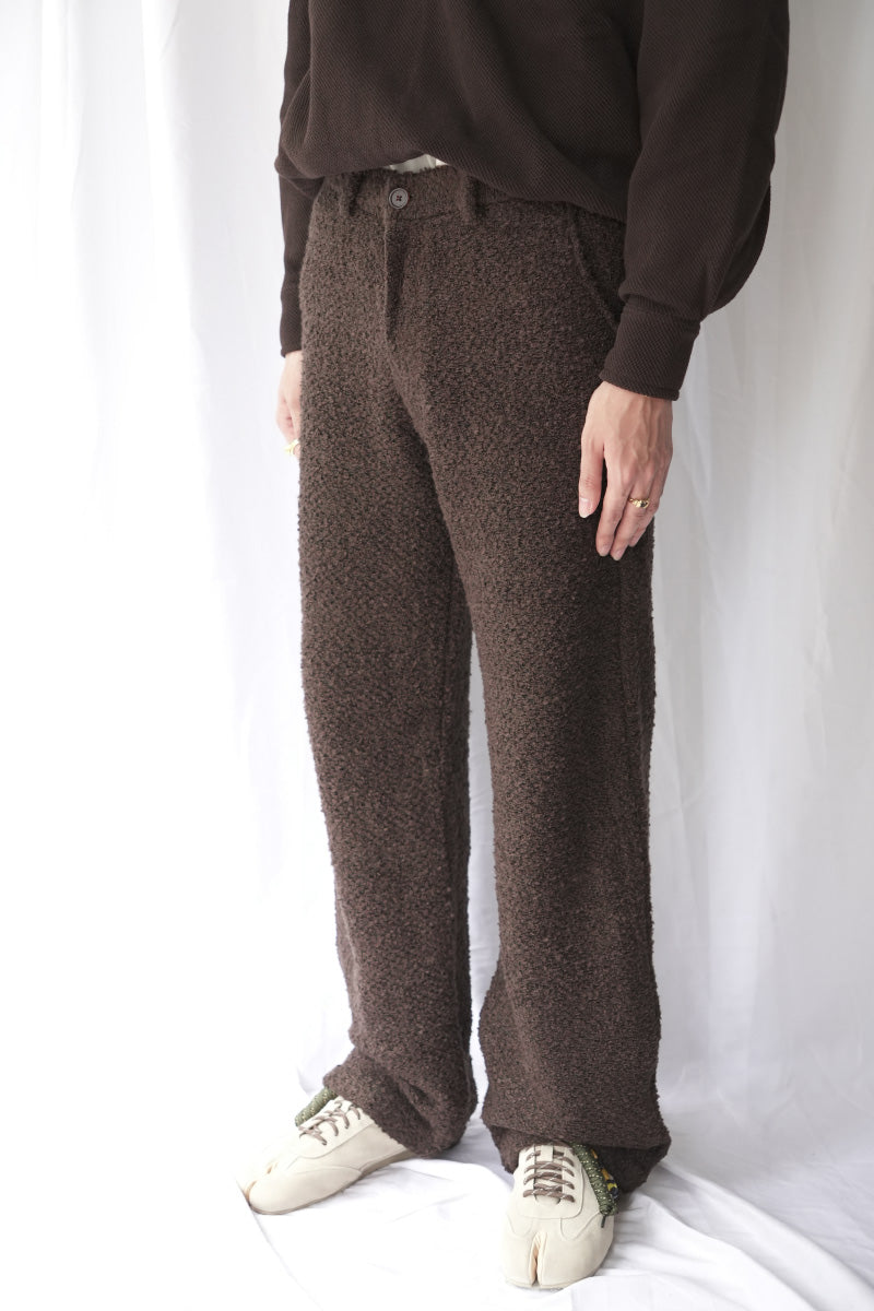 NODE KNIT TROUSERS / DUST