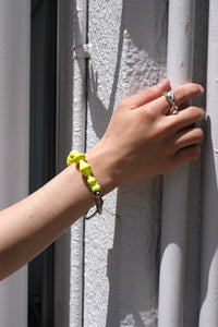 PERLENMIX SHORT KEYHOLDER / NEONYELLOW