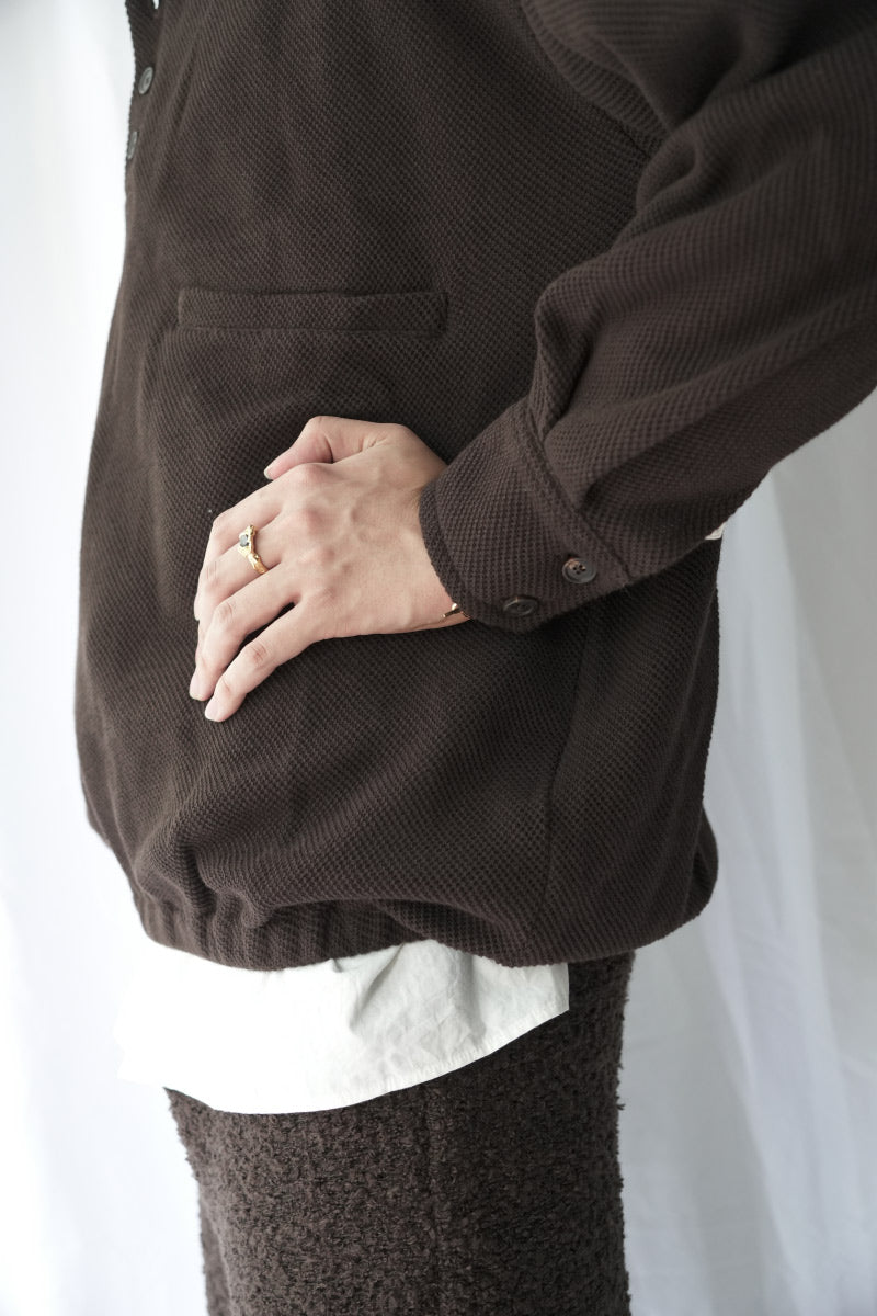 EARLY HENLEY SWEATER / SOIL