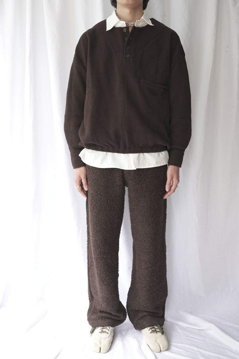 NODE KNIT TROUSERS / DUST