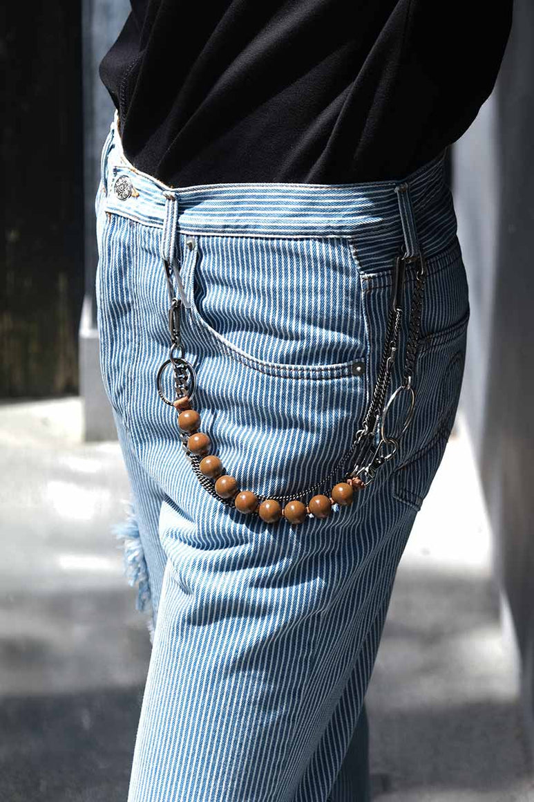 DICKE PERLEN SHORT KEYHOLDER / MOCCA