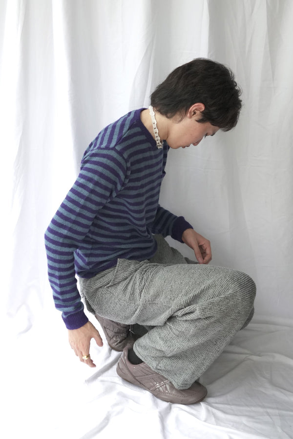 COMMON KNIT TROUSERS / ASH