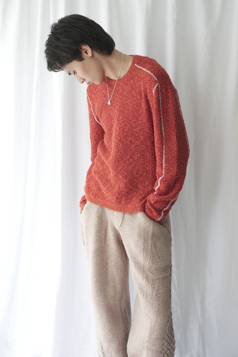 DASH KNIT TOP / CRIMSON