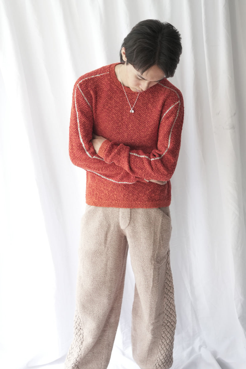 DASH KNIT TOP / CRIMSON