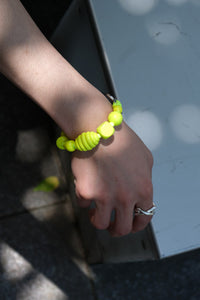 PERLENMIX SHORT KEYHOLDER / NEONYELLOW