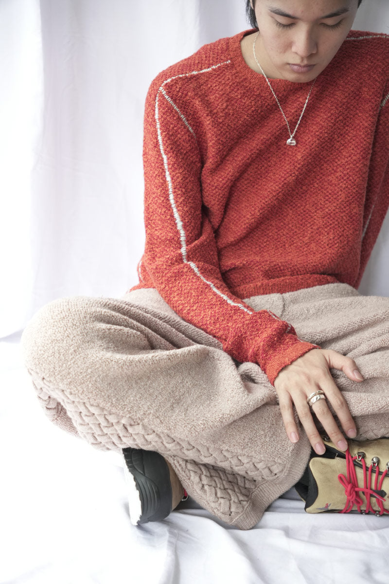 DASH KNIT TOP / CRIMSON