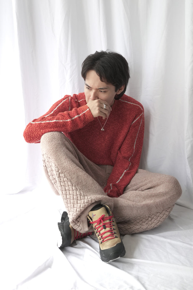 DASH KNIT TOP / CRIMSON