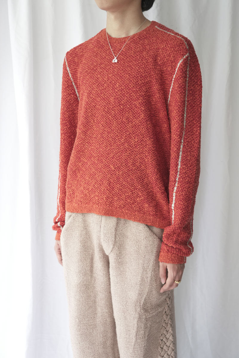DASH KNIT TOP / CRIMSON