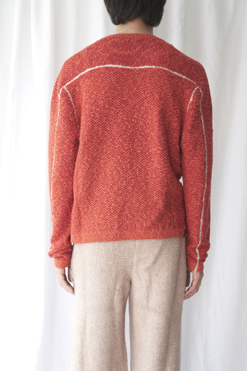 DASH KNIT TOP / CRIMSON