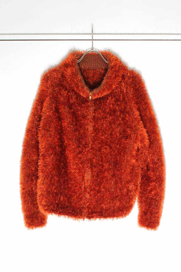 NO BRAND | 60'S HAIRY ZIP JACKET [USED]