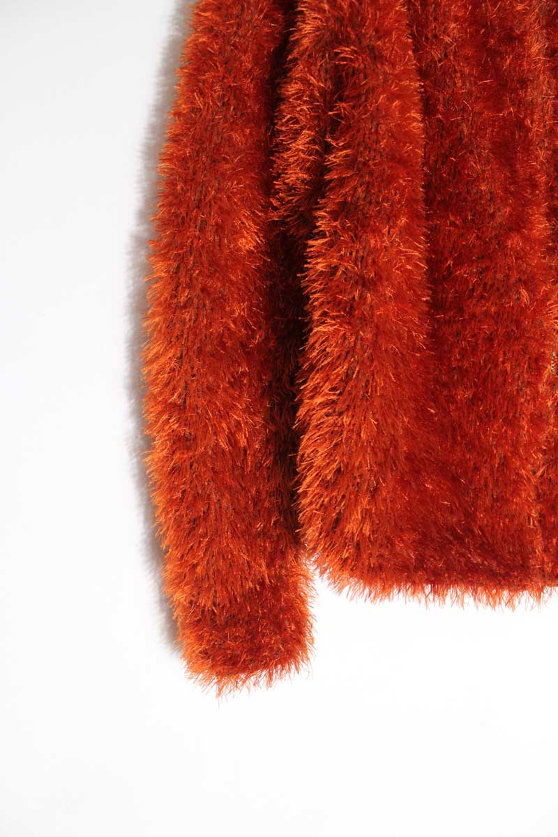 NO BRAND | 60'S HAIRY ZIP JACKET [USED]