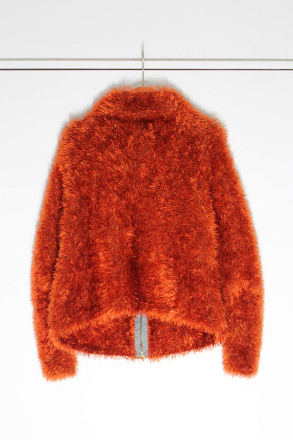 NO BRAND | 60'S HAIRY ZIP JACKET [USED]
