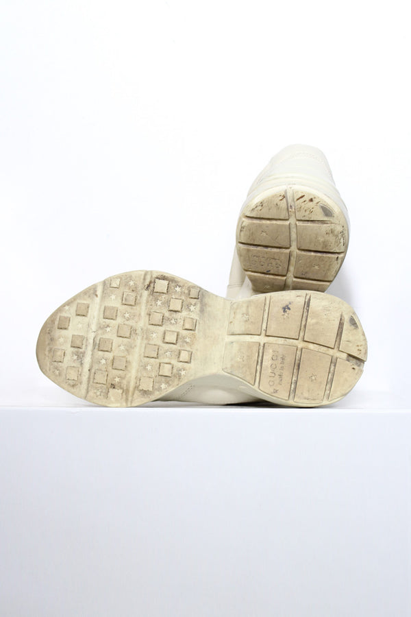 GUCCI | MADE IN ITALY RHYTON LEATHER SNEAKERS [USED]