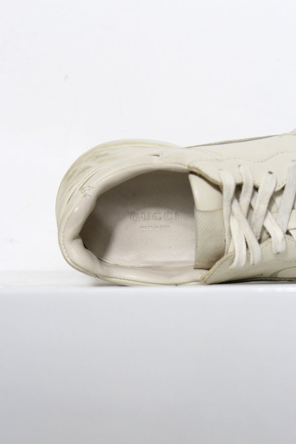GUCCI | MADE IN ITALY RHYTON LEATHER SNEAKERS [USED]
