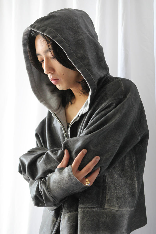 CRACKING COATED PARKA .16 / HEATHER GRAY BASE