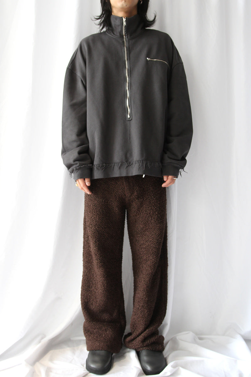 SLIM ZIP LONGSLEEVE / OBSIDIAN DEPYH WOOLCOSE RIDGE [Arriving Fall/Winter 2026]