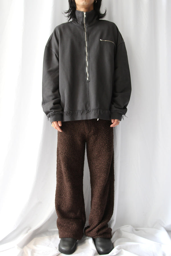 SLIM ZIP LONGSLEEVE / OBSIDIAN DEPYH WOOLCOSE RIDGE [Arriving Fall/Winter 2026]
