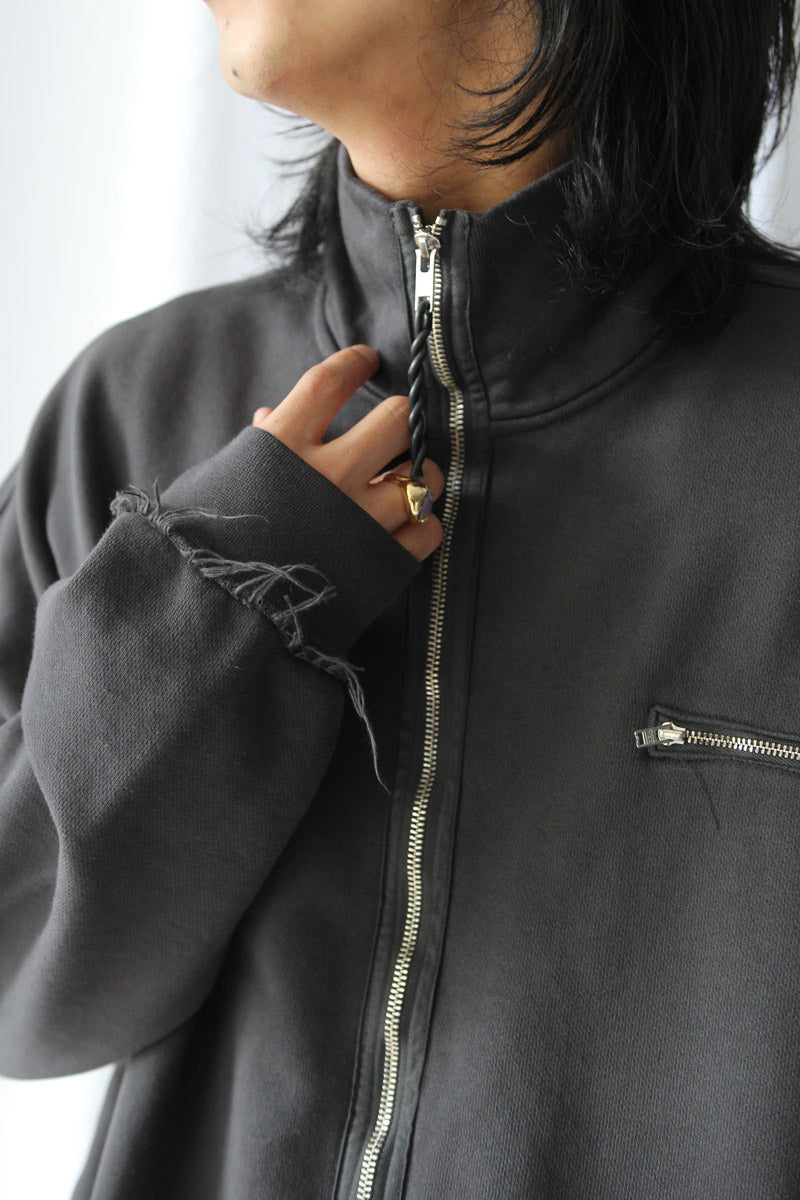 SLIM ZIP LONGSLEEVE / OBSIDIAN DEPYH WOOLCOSE RIDGE [Arriving Fall/Winter 2026]