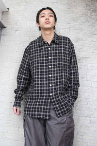 ABOVE SHIRT / BLACK FISHNET CLOTH