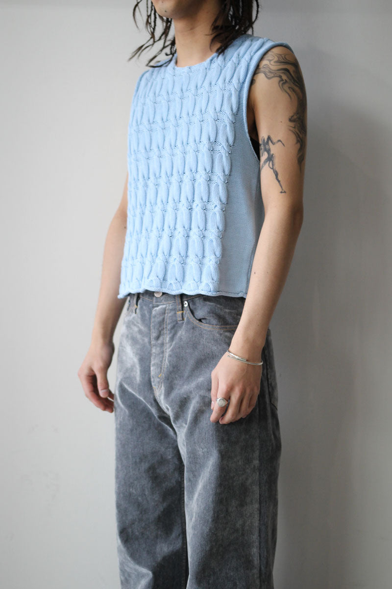 PLEASER TANK / NATURAL DYE SKY DRY COTTON [20%OFF]