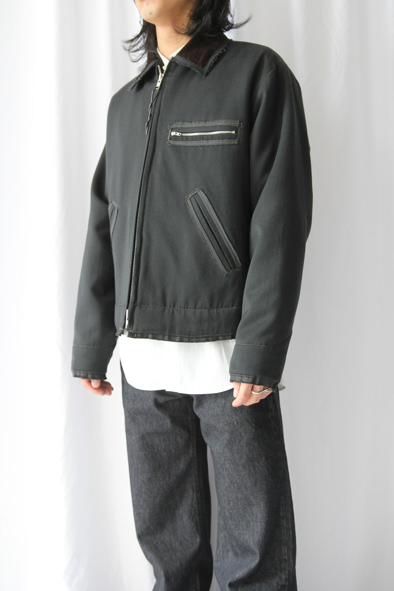 WORKER JACKET - WOOL TWILL / GREY