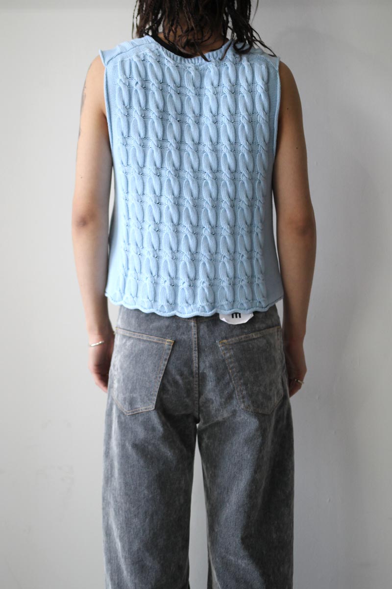PLEASER TANK / NATURAL DYE SKY DRY COTTON [20%OFF]