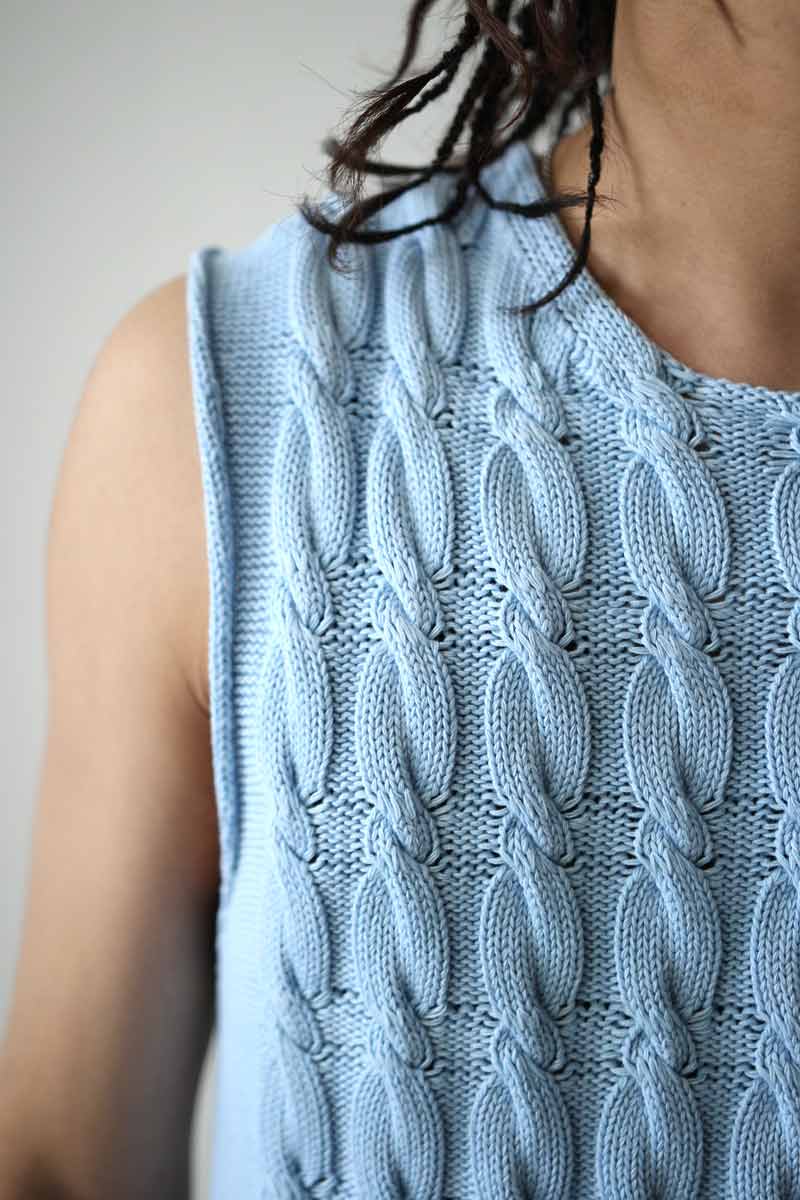 PLEASER TANK / NATURAL DYE SKY DRY COTTON [20%OFF]