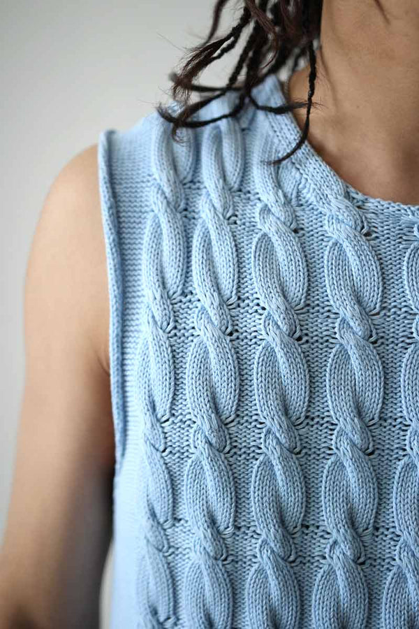 PLEASER TANK / NATURAL DYE SKY DRY COTTON [20%OFF]
