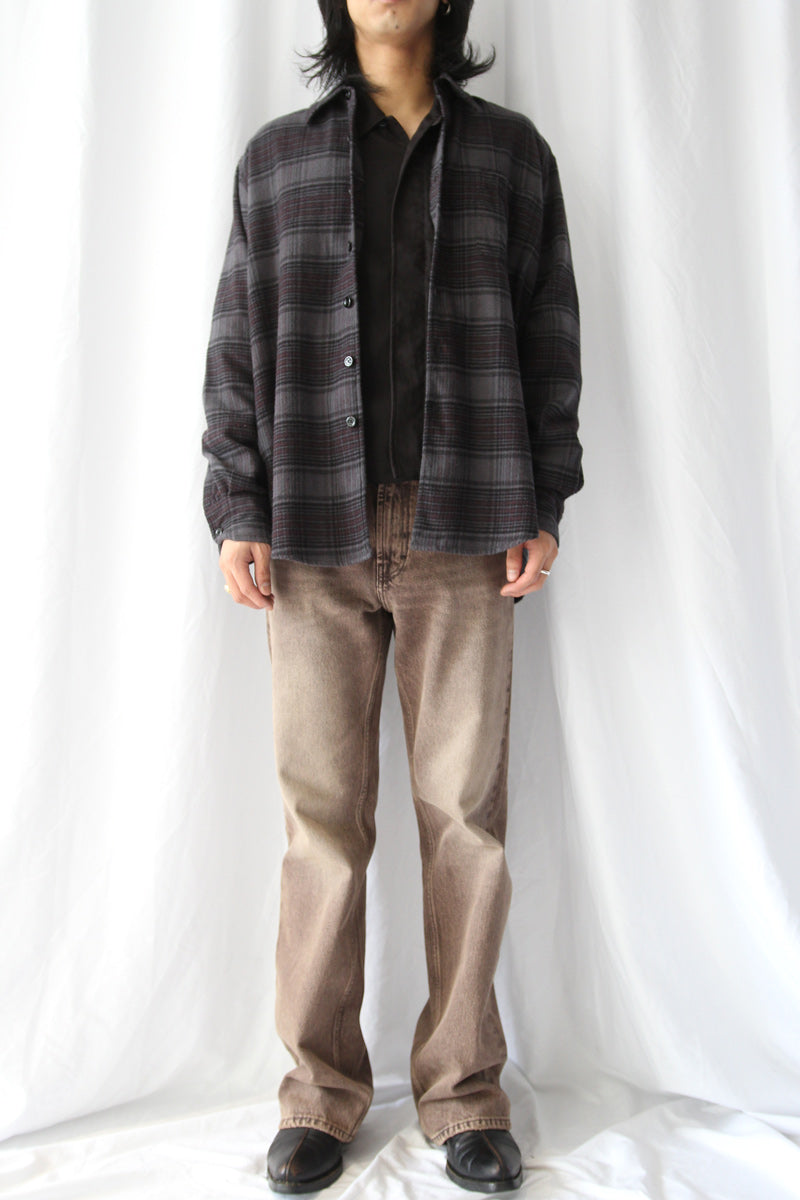 ABOVE SHIRT / FADED NOCTURNE CHECK FLANNEL [26AW Arrival]