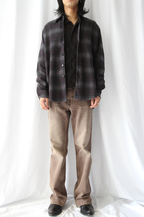 ABOVE SHIRT / FADED NOCTURNE CHECK FLANNEL