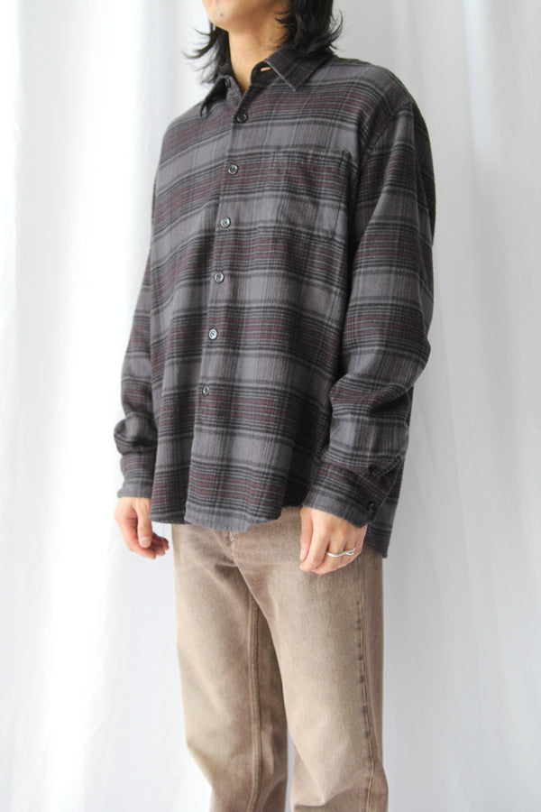 ABOVE SHIRT / FADED NOCTURNE CHECK FLANNEL