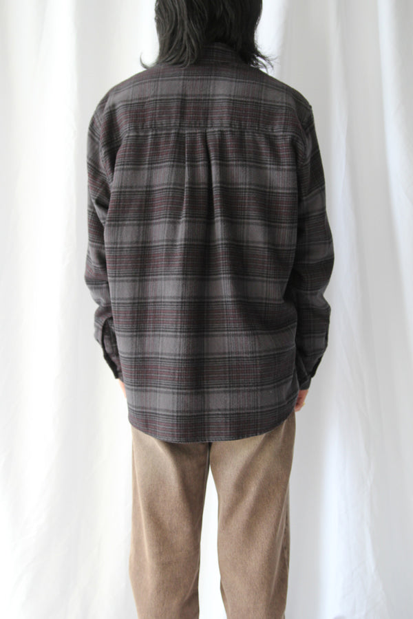 ABOVE SHIRT / FADED NOCTURNE CHECK FLANNEL