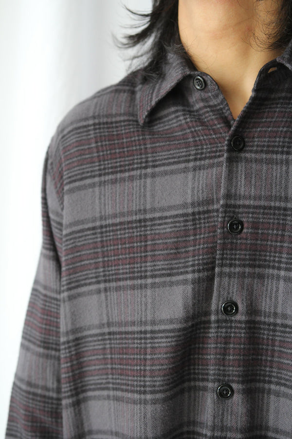 ABOVE SHIRT / FADED NOCTURNE CHECK FLANNEL