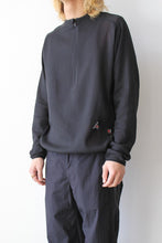 Load image into Gallery viewer, MESH ZIP-UP SWEATER / BLACK