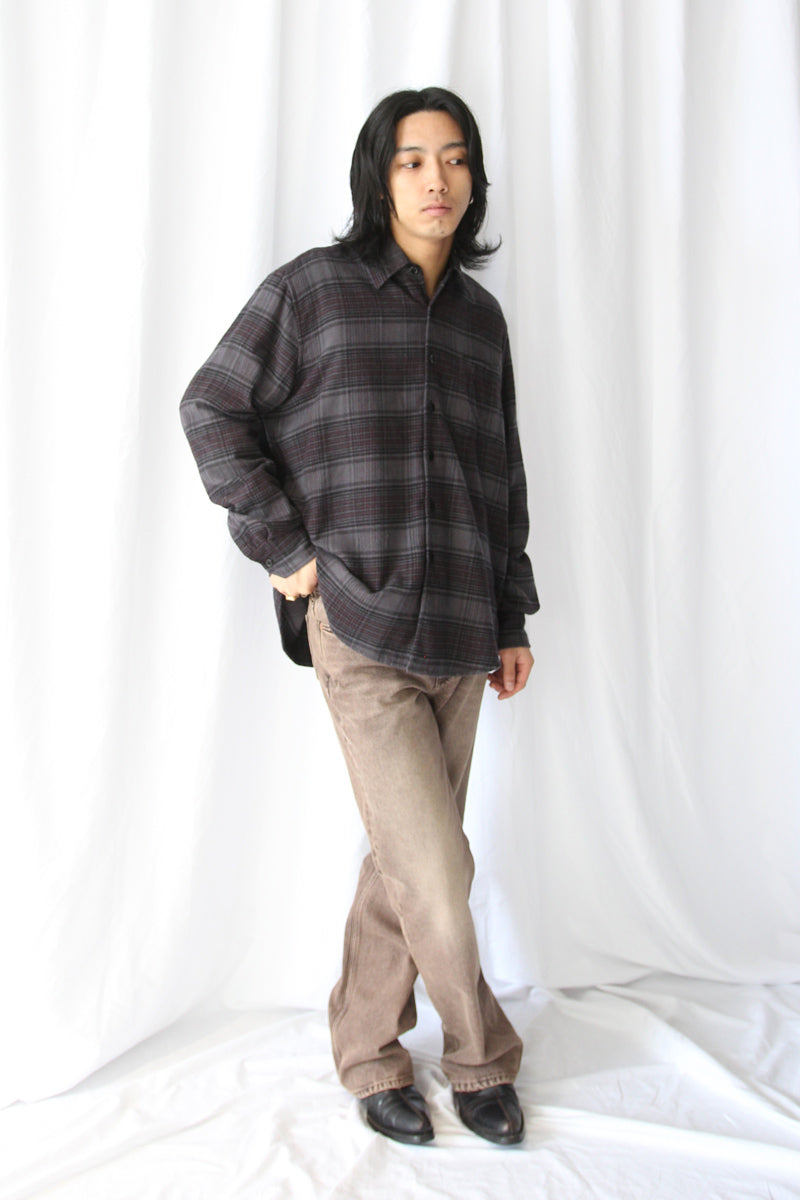 ABOVE SHIRT / FADED NOCTURNE CHECK FLANNEL [26AW Arrival]