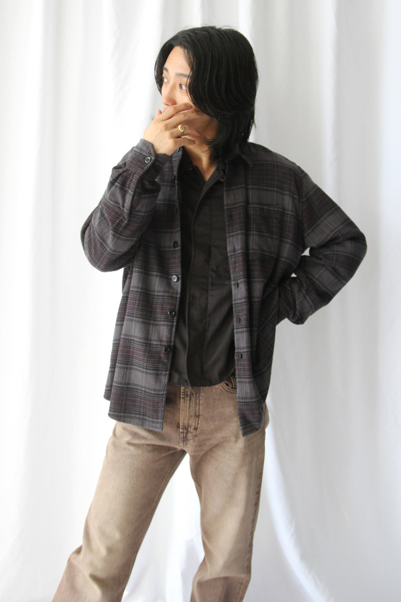 ABOVE SHIRT / FADED NOCTURNE CHECK FLANNEL [26AW Arrival]